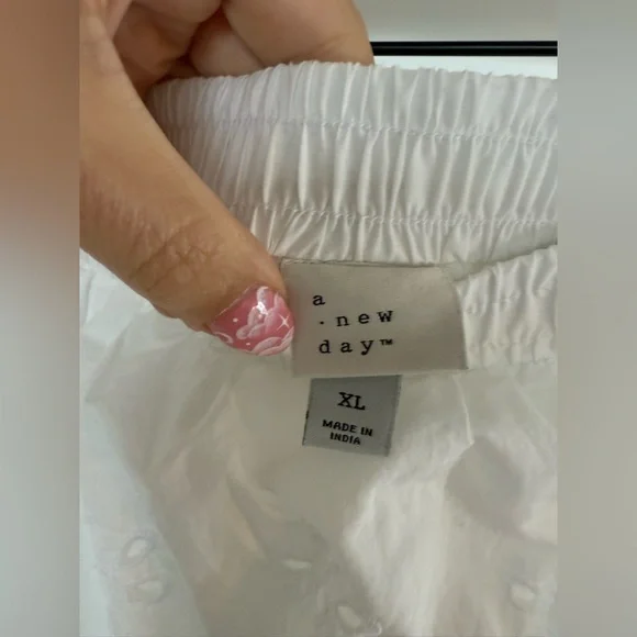 A New Day White Pleated Maxi Skirt Casual Resort Wear - Picture 5 of 7